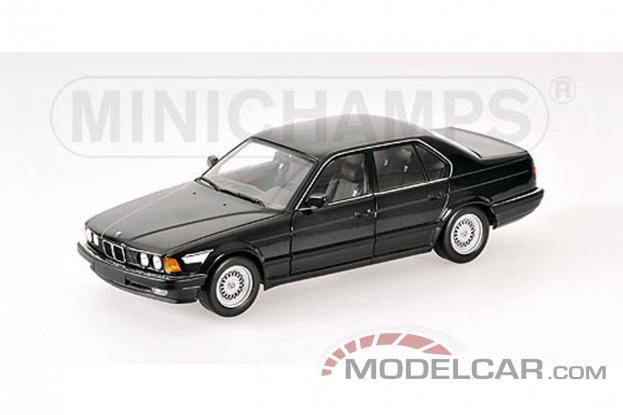 Minichamps BMW 730I E32 1986 black metallic 100023002