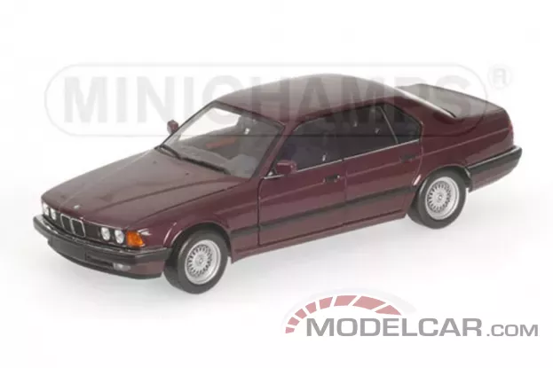 Minichamps BMW 730I E32 1986 red metallic 1:18 100023001