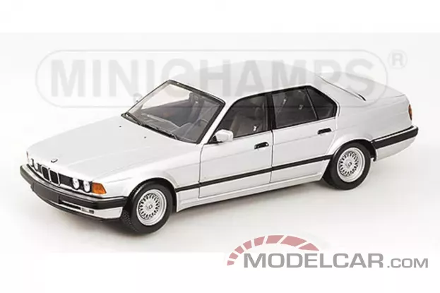 Minichamps BMW 730i e32 1987 silver 1:18 100023000