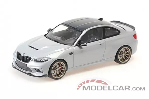 Minichamps BMW M2 CS 2020 Silver Metallic with gold wheels 1:18 155021028