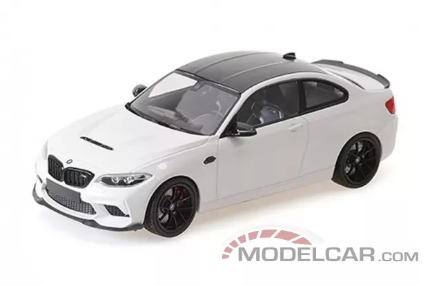 Minichamps BMW M2 CS 2020 white with black wheels 1:18 155021025