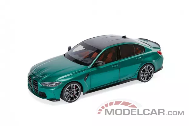 Minichamps BMW M3 sedan G80 Isle of man green 1:18 80435A51948