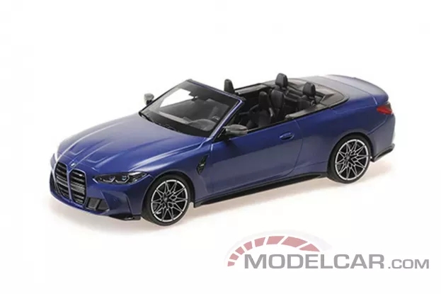 Minichamps BMW M4 convertible G83 matt blue metallic 1:18 155021030