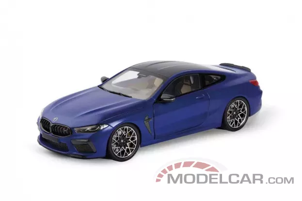 Minichamps BMW M8 Coupe Competition Frozen Marina Bay Blue Metallic 1:18 F92