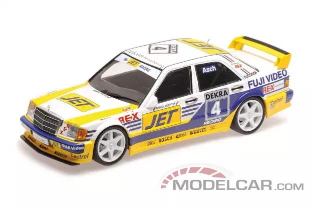 Minichamps Mercedes Benz 190E 2.5-16 EVO 1 Team Ms-Jet 4 Roland Asch DTM 1989 1:18 155893604