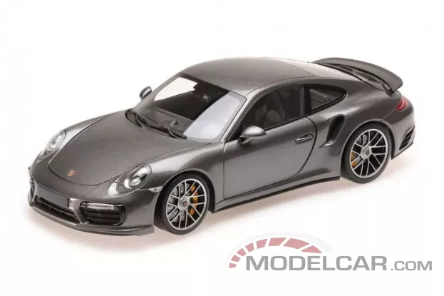Minichamps Porsche 911 991 Turbo S 2016 Grey Metallic 1:18 110067121