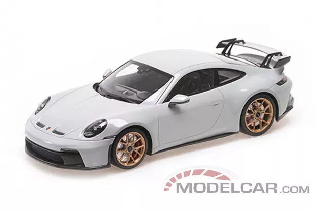 Minichamps Porsche 911 992 GT3 2021 Chalk Gold Wheels 1:18 117069001