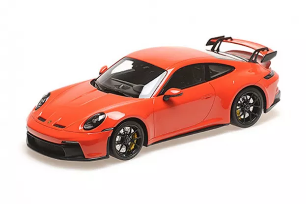 Minichamps Porsche 911 992 GT3 2021 Orange Black Wheels 1:18 117069000