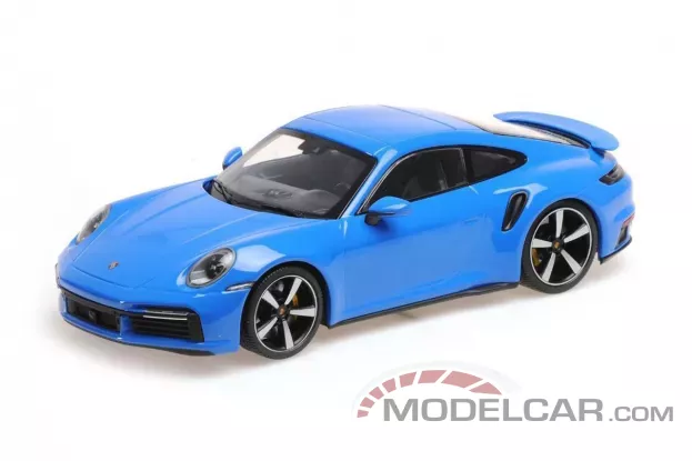 Minichamps Porsche 911 992 TURBO S 2021 Blue 1:18 155069074