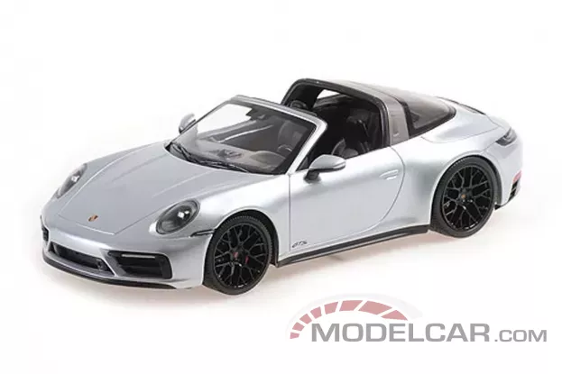 Minichamps Porsche 911 992 Targa 4 GTS 2021 Silver 1:12 155061061