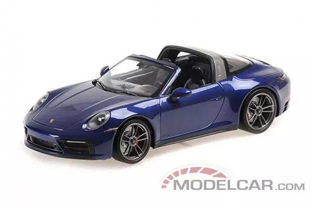 Minichamps Porsche 911 992 Targa 4 GTS 2021 blue 1:18 155061060