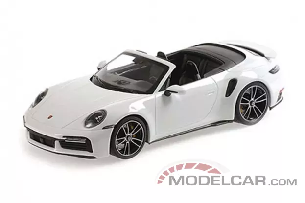 Minichamps Porsche 911 992 Turbo S Cabriolet 2020 White Metallic 1:18 155069080