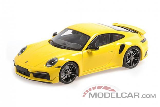 Minichamps Porsche 911 992 Turbo S Sport Design coupe Yellow 155069071