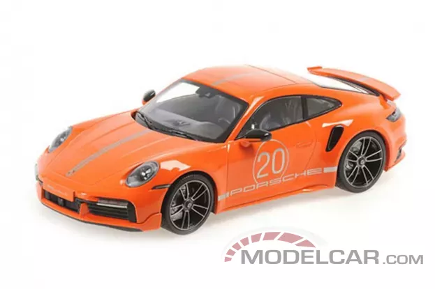 Minichamps Porsche 911 992 Turbo S Sport Design coupe orange 1:18 155069171