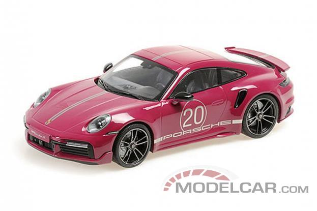 Minichamps Porsche 911 992 Turbo S Sport Design coupe red 155069172