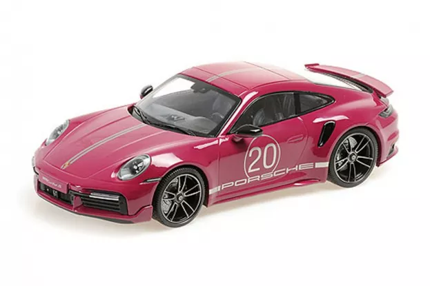Minichamps Porsche 911 992 Turbo S Sport Design coupe red 1:18 155069172