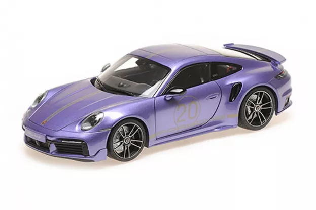 Minichamps Porsche 911 992 Turbo S Sport Design coupe viola 1:18 113069076