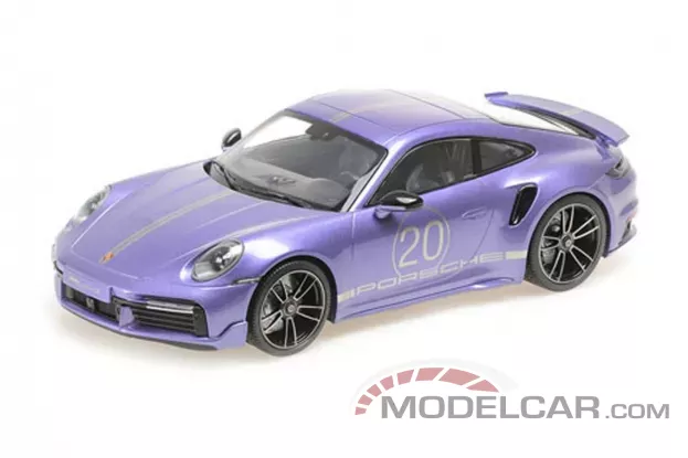 Minichamps Porsche 911 992 Turbo S Sport Design coupe viola 1:18 155069174