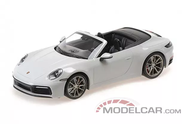 Minichamps Porsche 911 Carrera 4S Cabriolet 2019 Grey 1:18 155067335