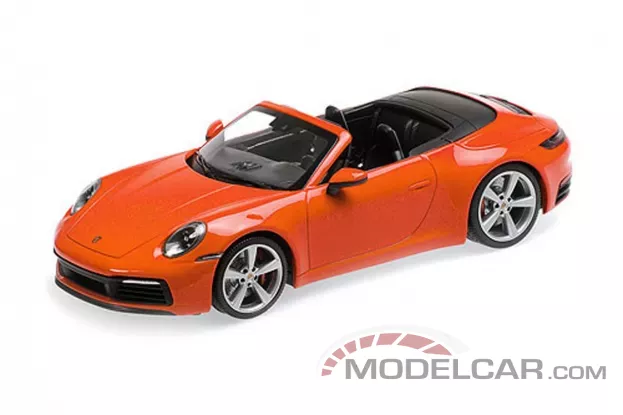 Minichamps Porsche 911 Carrera 4S Cabriolet 2019 Orange 1:18 155067334
