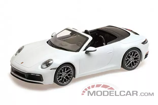 Minichamps Porsche 911 Carrera 4S Cabriolet 2019 White 1:18 155067330