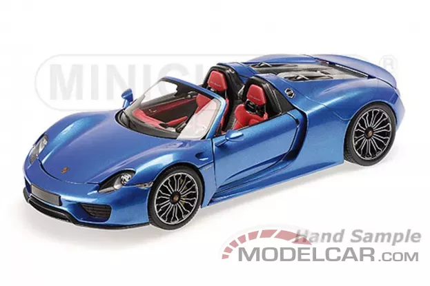 Minichamps Porsche 918 Spyder 2013 blue metallic 1:18 110062432