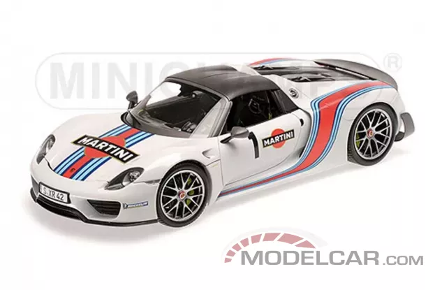 Minichamps Porsche 918 Spyder 2013 with Weissach Package Martini 1:18 110062440