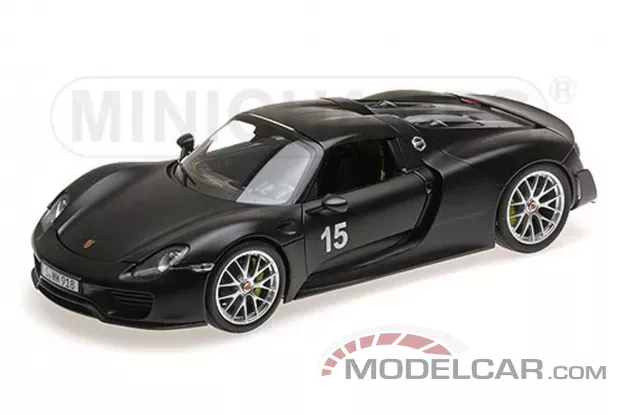 Minichamps Porsche 918 Spyder 2013 with Weissach Package matt black 1:18 110062444