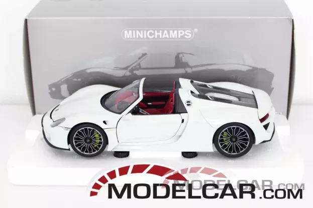 Minichamps Porsche 918 Spyder white 1:18 113062431