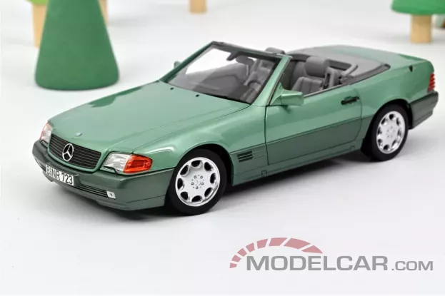 Norev Mercedes-Benz 500SL R129 1989 Green Metallic 1:18 183718