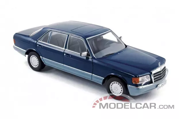 Norev Mercedes-Benz 560 SEL W126 1985 Blue 1:18 183545