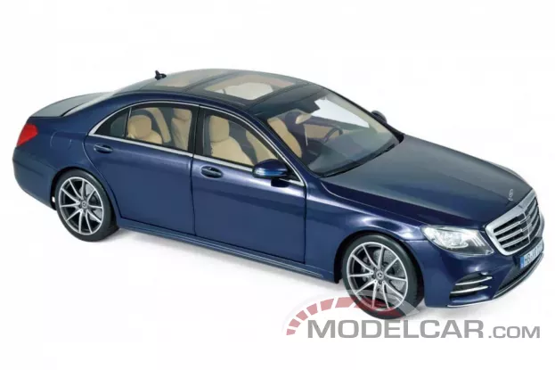 Norev Mercedes-Benz S-Class W222 AMG-Line 2018 Dark Blue metallic 1:18 183478