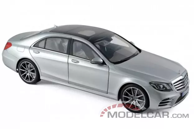 Norev Mercedes-Benz S-Class W222 AMG-Line 2018 Iridium Silver 1:18 183479