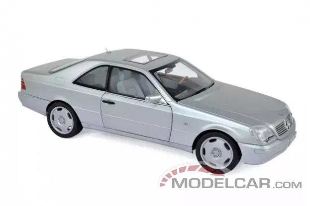 Norev Mercedes-Benz S600 Coupe 1998 W140 Silver metallic 1:18 183446