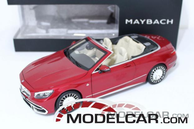 Norev Mercedes-Maybach S650 A217 convertible red dealer edition B66962450