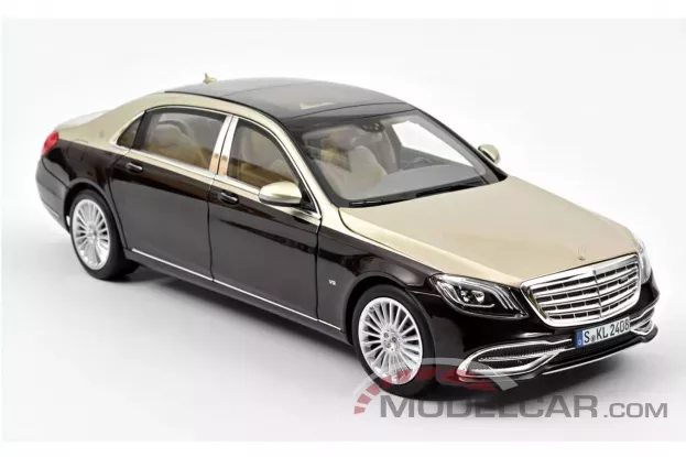 Norev Mercedes Maybach S650 W222 2018 dark red metallic silver 1:18 183428