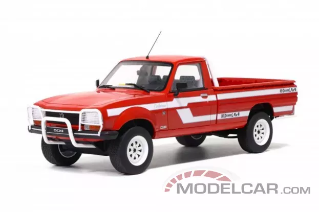 Ottomobile Peugeot 504 Pick Up Dangel 1993 Rouge Pompier EKB 1:18 OT436