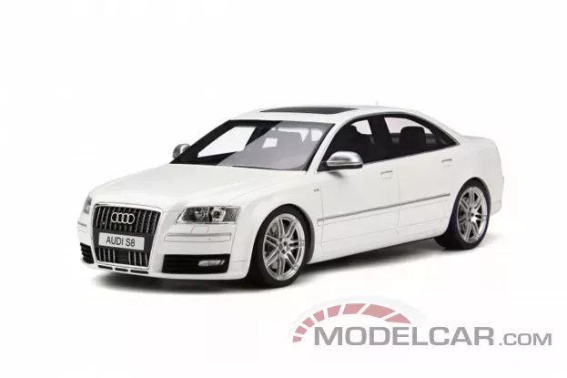 Ottomobile Audi S8 D3 5.2L V10 FSI Sports Limousine 2008 Ibis White 1:18 OT699