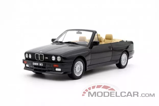 Ottomobile BMW M3 Convertible e30 1989 Diamond Black Metallic 181 1:18 OT1012