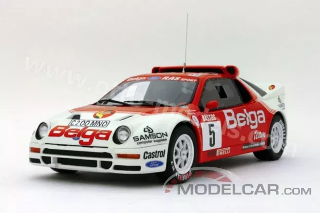 Ottomobile Ford RS 200 Rally Red White 1:18 OT094