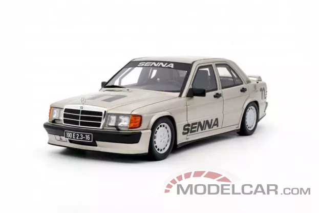 Ottomobile Mercedes-Benz 190E 2.3 16V W201 1984 Lauda Smoke Silver Metallic 1:18 OT1041