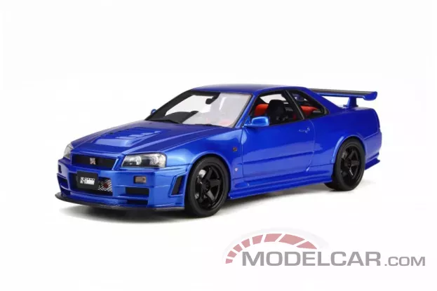 Ottomobile Nissan R34 GT-R Z-tune 2005 Metallic Pearl Blue 1:18 OT743