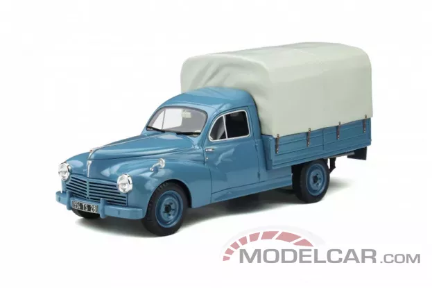 Ottomobile Peugeot 203 Camionnette Bachee 1953 Bleu Camargue 1:18 OT840