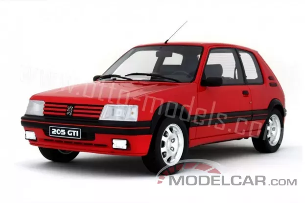 Ottomobile Peugeot 205 GTI 1.9 1989 Red Vallelunga 1:12 G007