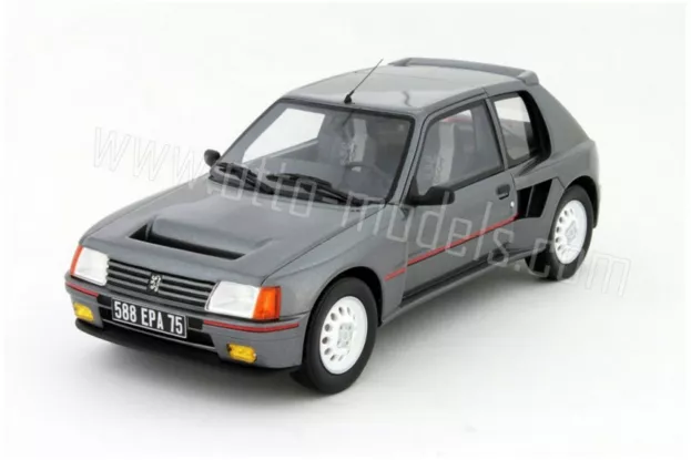 Ottomobile Peugeot 205 T16 serie 200 1984 Winchester Grey 1:18 OT039