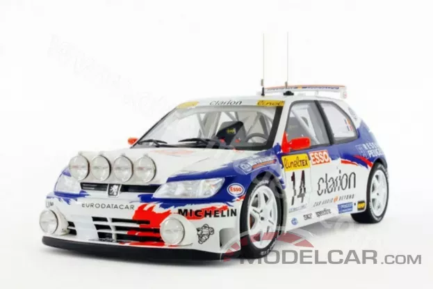 Ottomobile Peugeot 306 Maxi Monte Carlo Delecour RALLY white blue 1:18 OT546