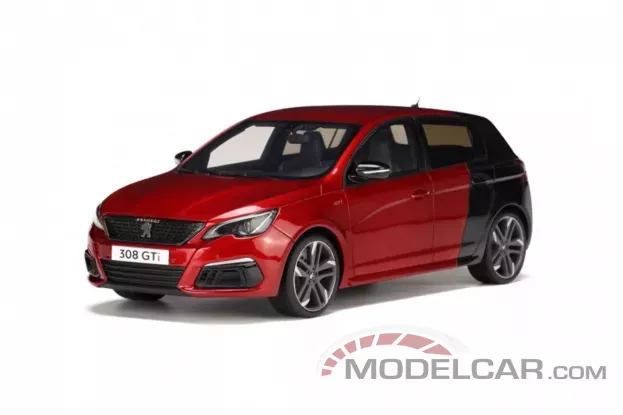 Ottomobile Peugeot 308 GTI 2018 Rouge Ultimate Noir Perla 1:18 OT368