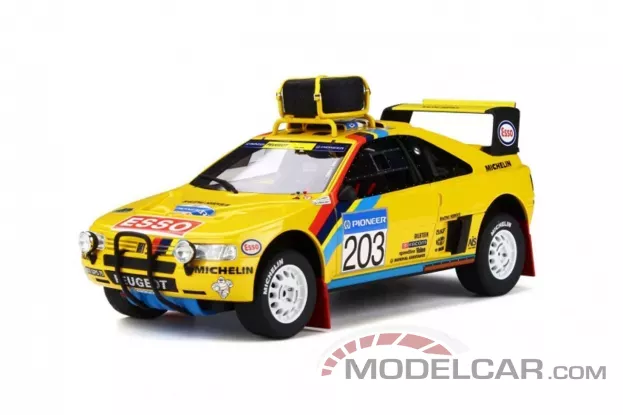 Ottomobile Peugeot 405 T16 Grand Raid 1990 Yellow Camel 1:18 OT532