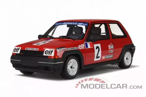 Ottomobile Renault 5 GT Turbo Coupe 1985 Red 705 1:18 OT579