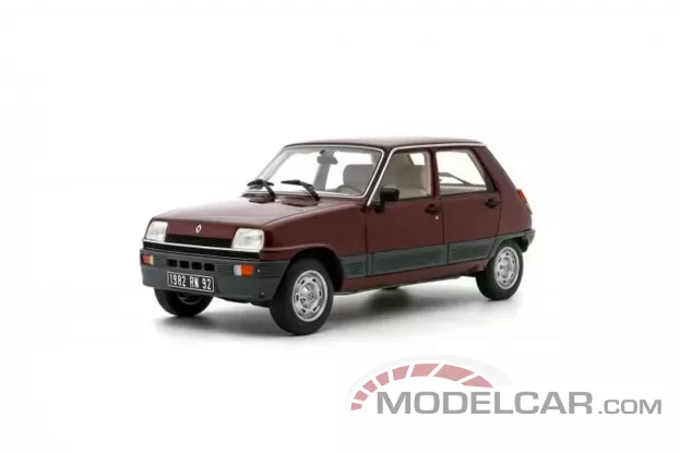 Ottomobile Renault 5 GTL 5 doors 1984 Bordeaux 721 1:18 OT1059